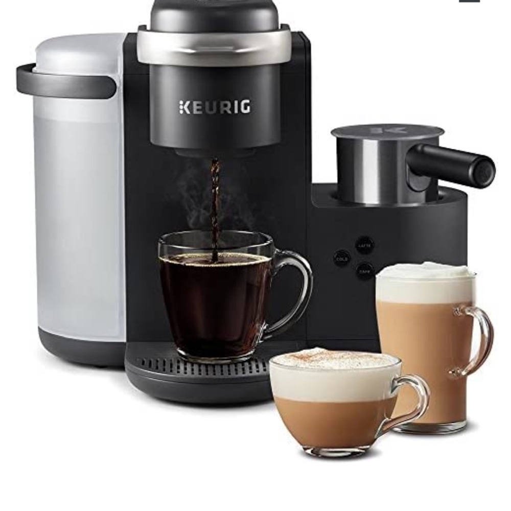 Keurig K- cafe single serve k- cup coffee maker, latte maker and more!